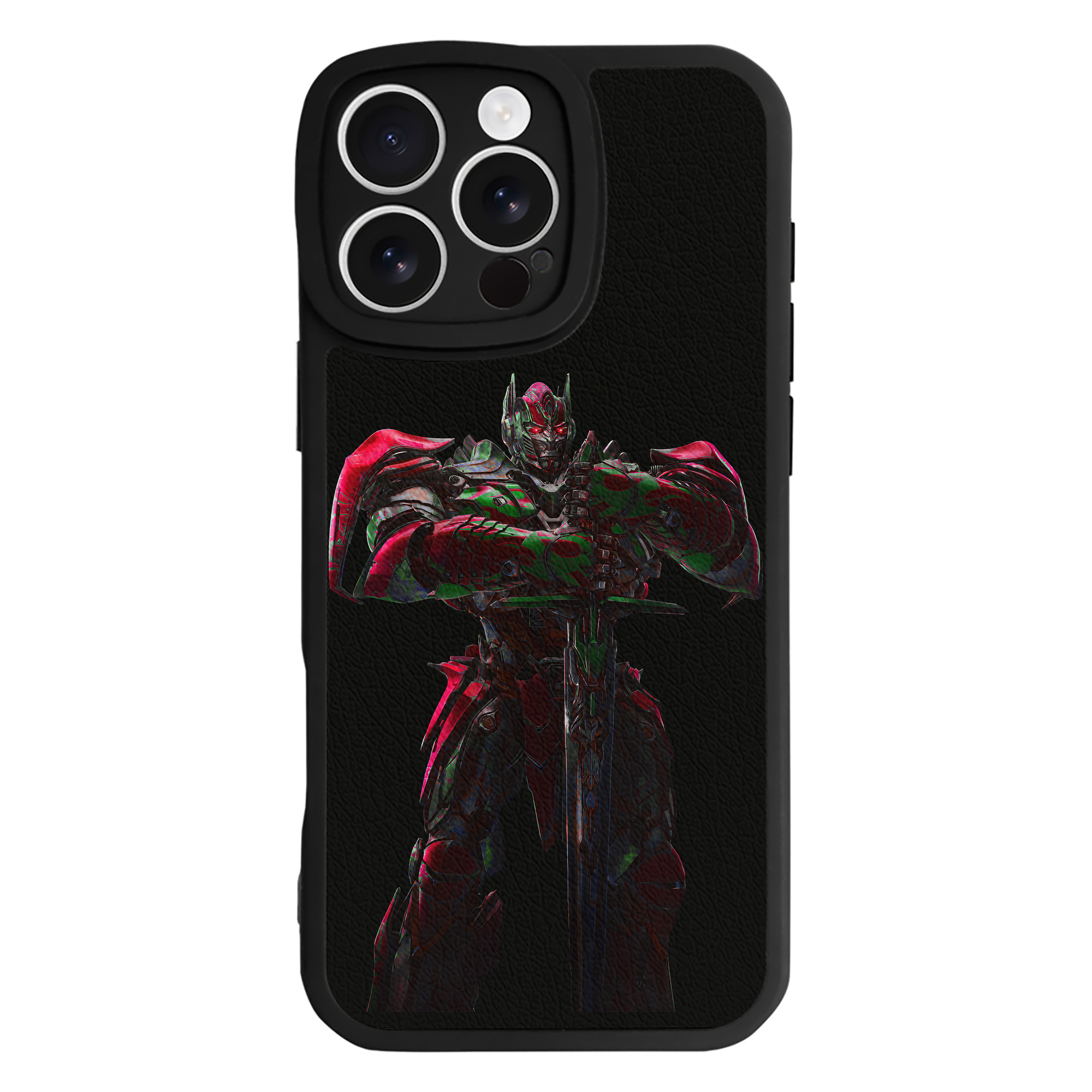 （画像用） Transformers トランスフォーマー 【iPhone 16シリーズ対応】シリコンスマホケース（レザー調） 材質：シリコン